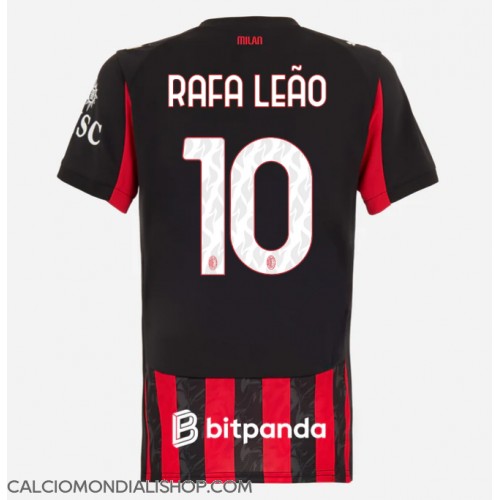 Maglie da calcio AC Milan Rafael Leao #10 Prima Maglia Femminile 2025-26 Manica Corta